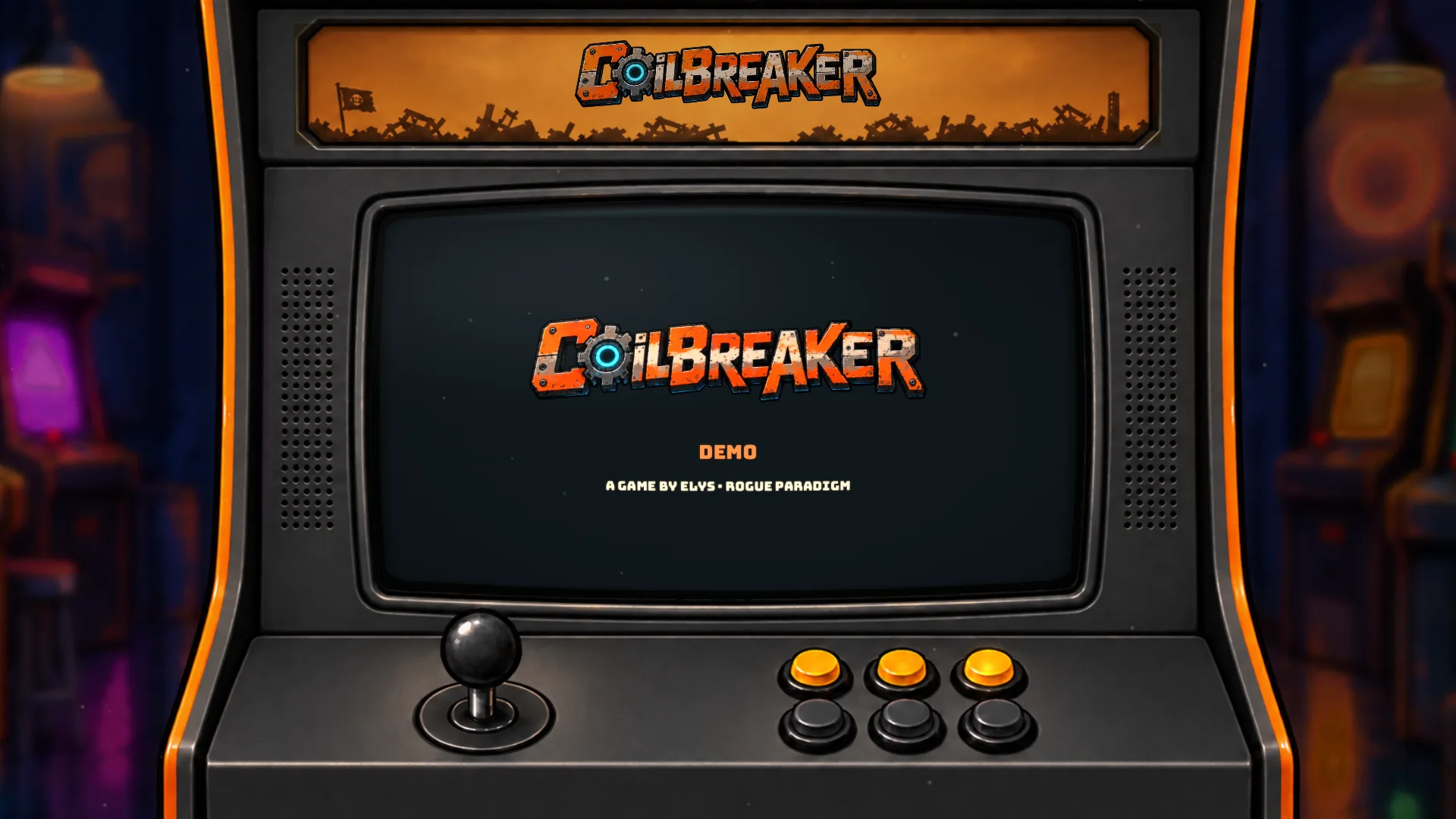 The COILBREAKER arcade cabinet